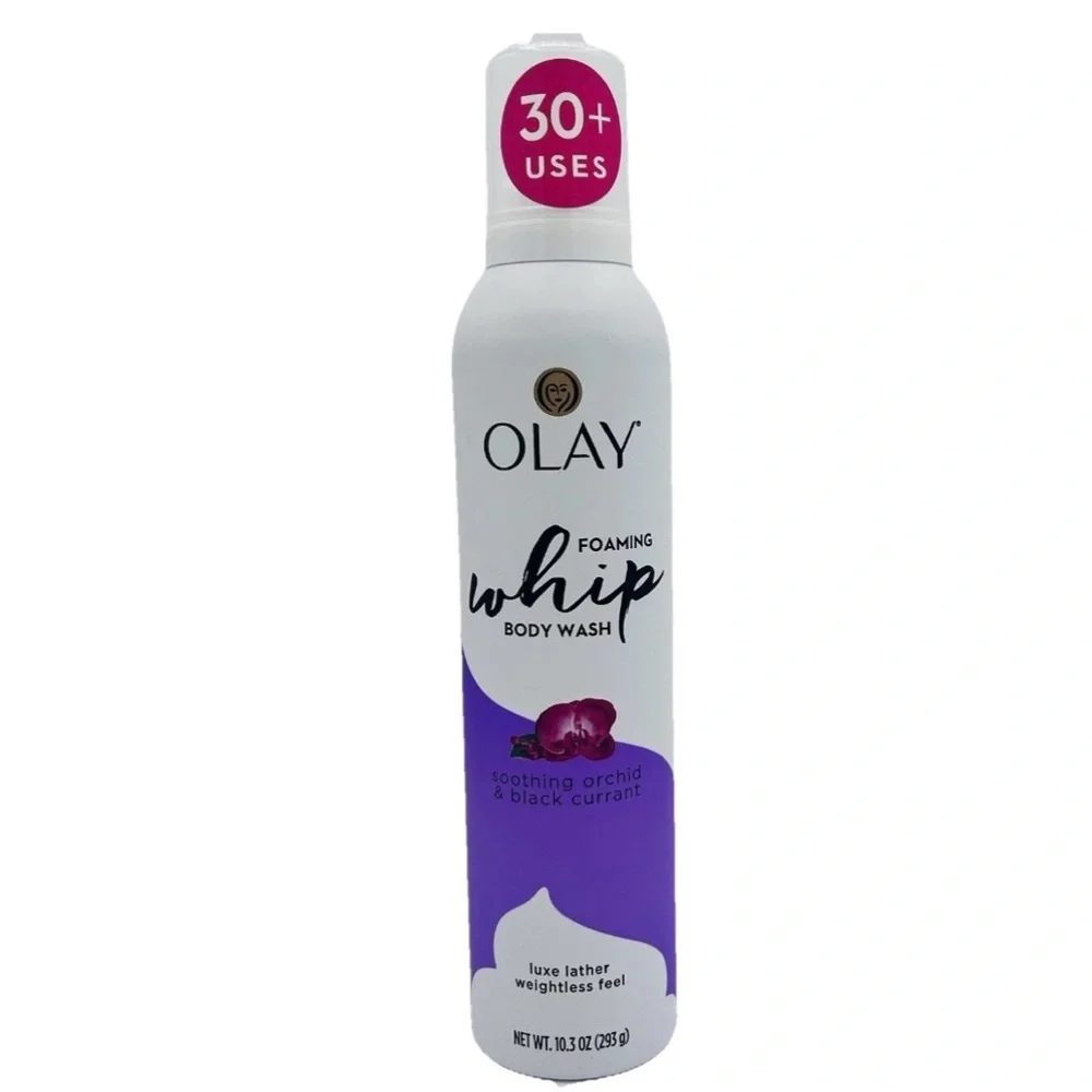Olay Foaming Whip Body Wash Soothing Orchid & Black Currant 10.3 oz New